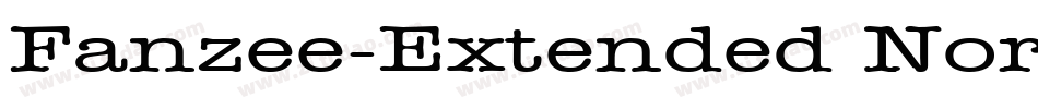 Fanzee-Extended Normal字体转换
